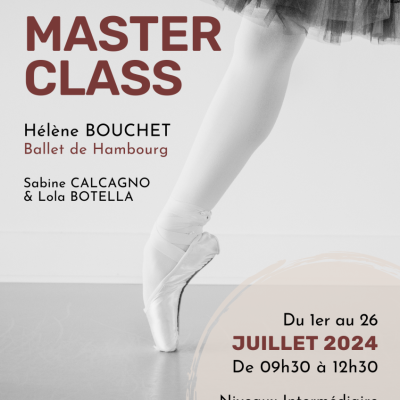 Illustration Master Class Danse Classique :  un mois de juillet sous le signe de la danse !